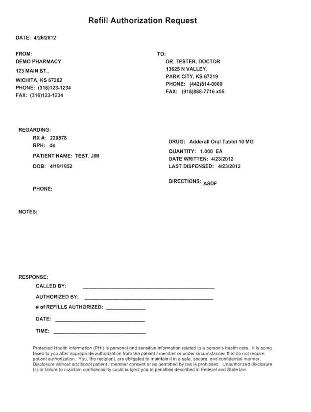 Fax page