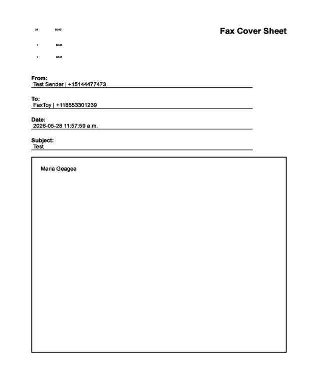 fax page