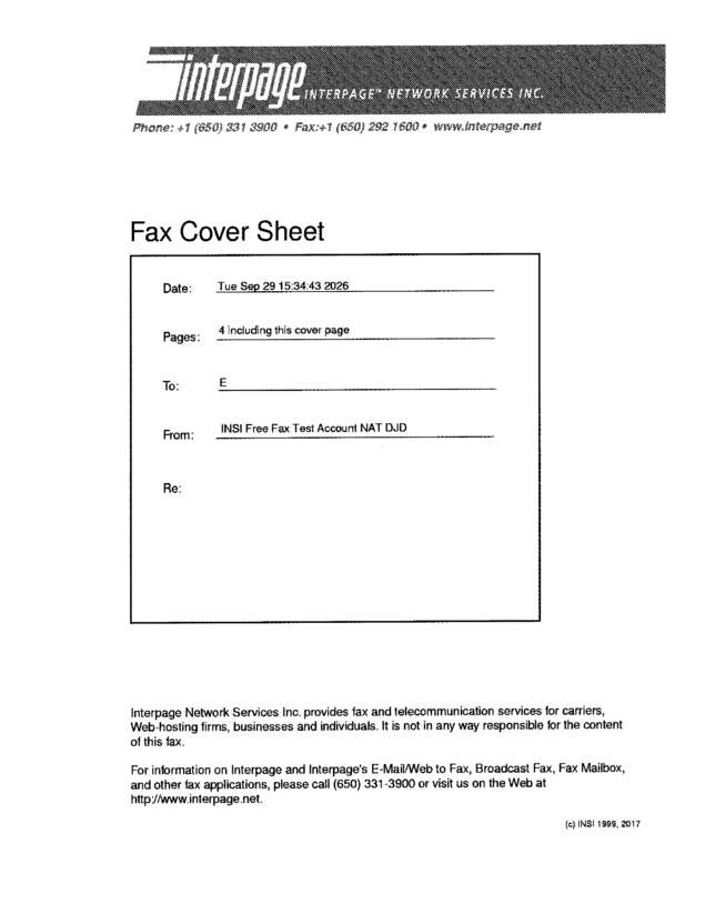 fax page