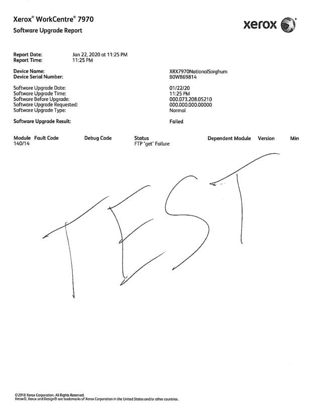 Fax page