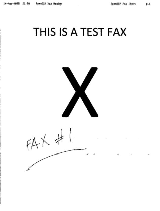 fax page