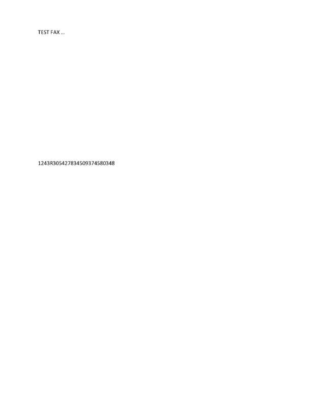 Fax page