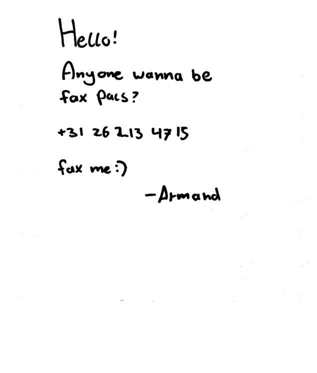 Fax page