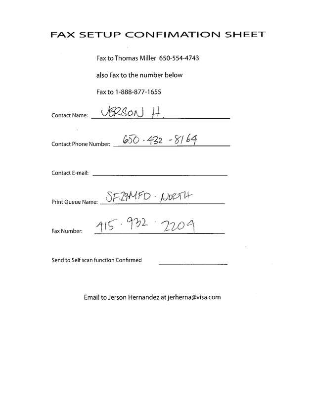 Fax page