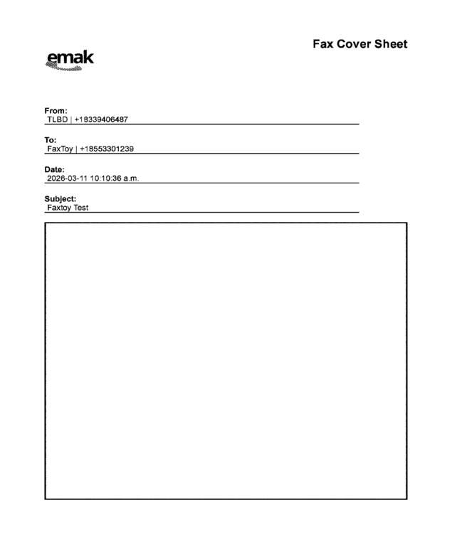 Fax page