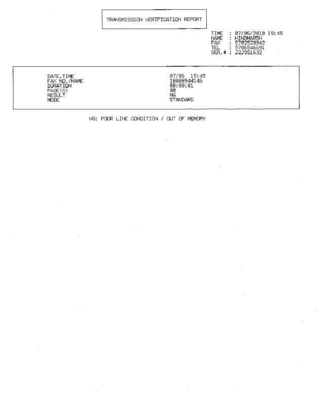 Fax page