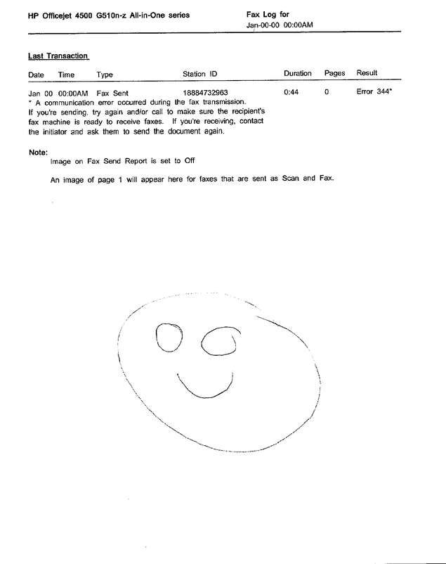Fax page