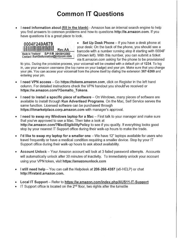 Fax page