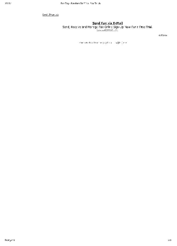 Fax page