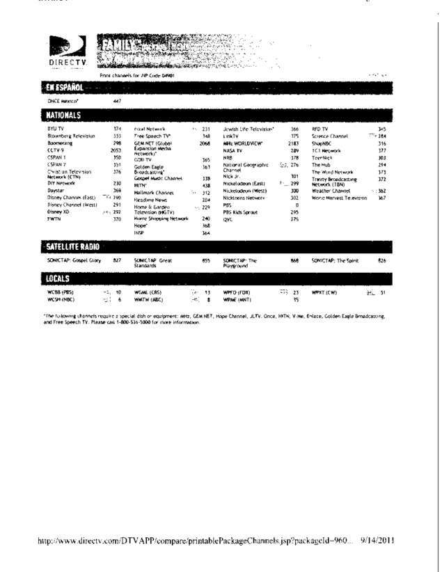 Fax page