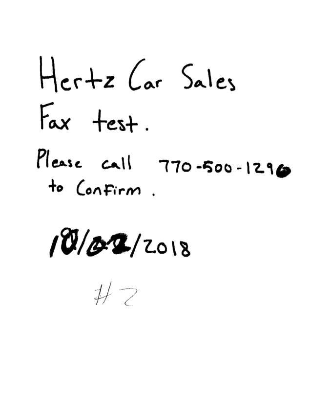 Fax page