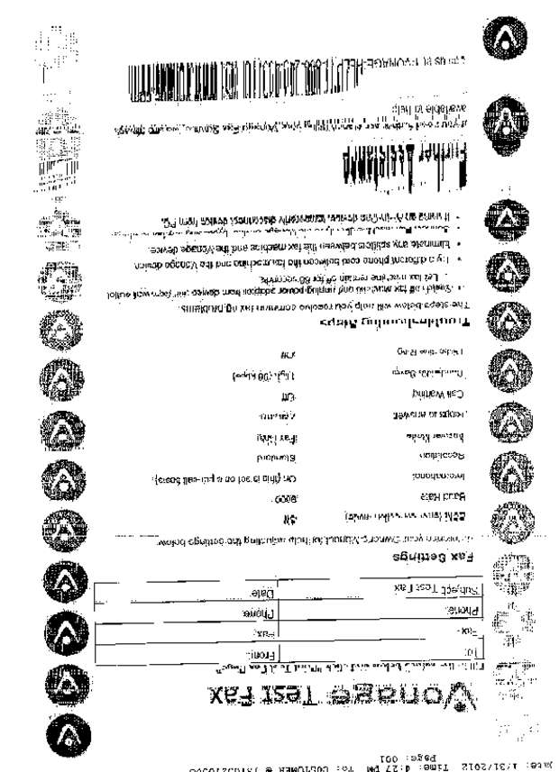 Fax page