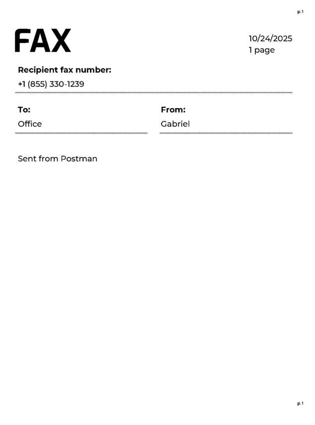 fax page