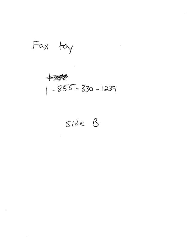 Fax page