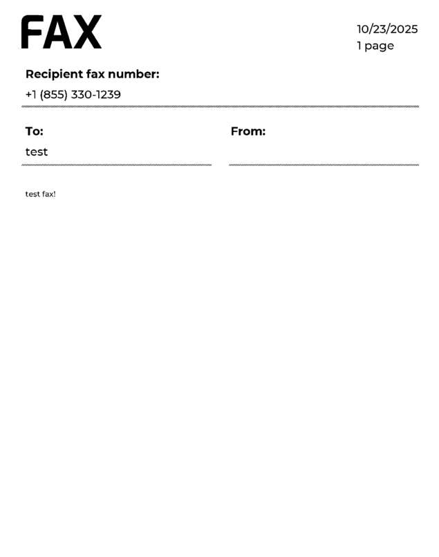 fax page