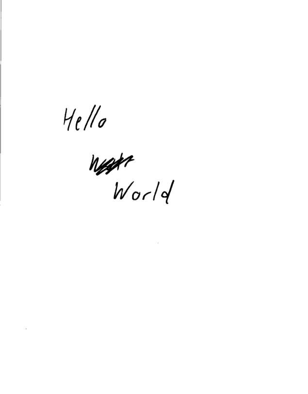 Fax page