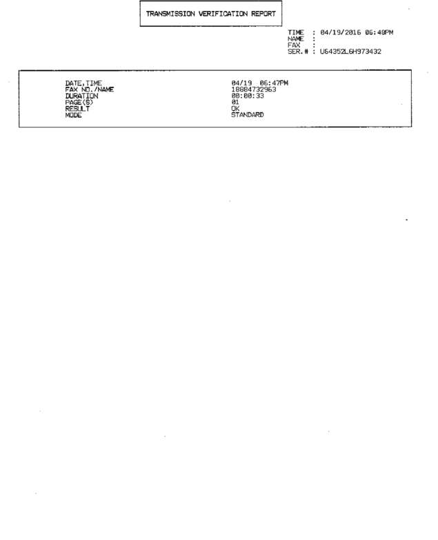 Fax page