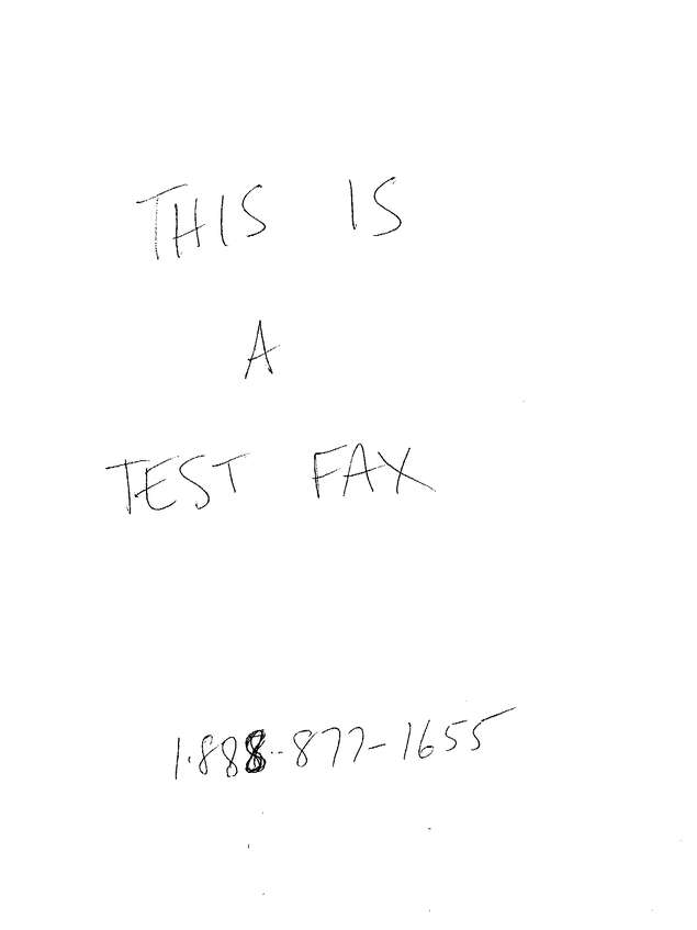 Fax page