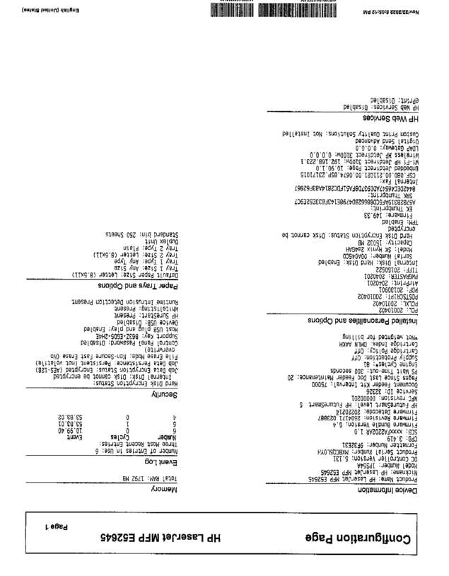 Fax page