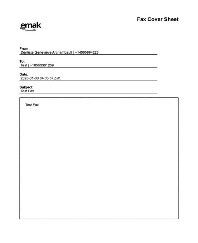 fax page