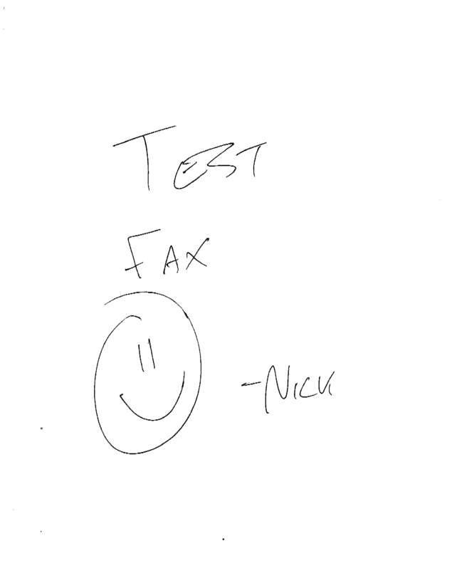 Fax page