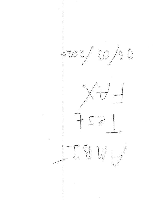 Fax page