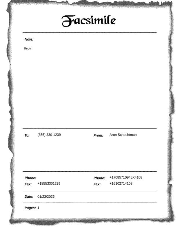 fax page