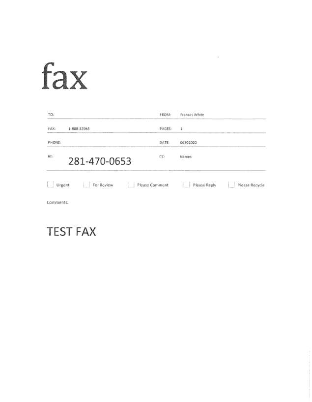fax page