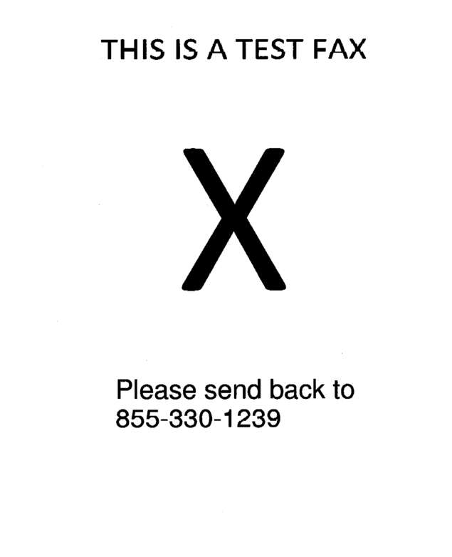 Fax page