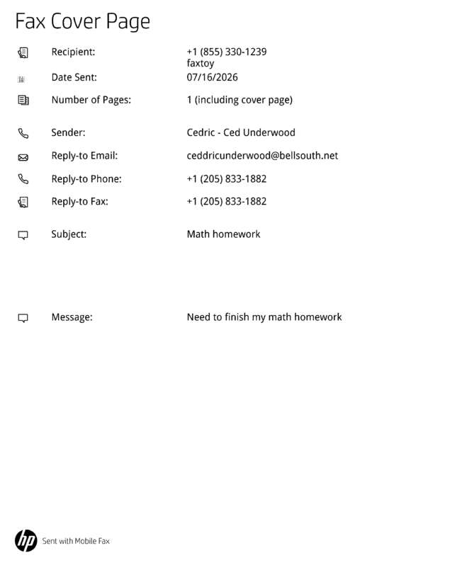 fax page