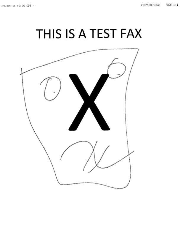 Fax page
