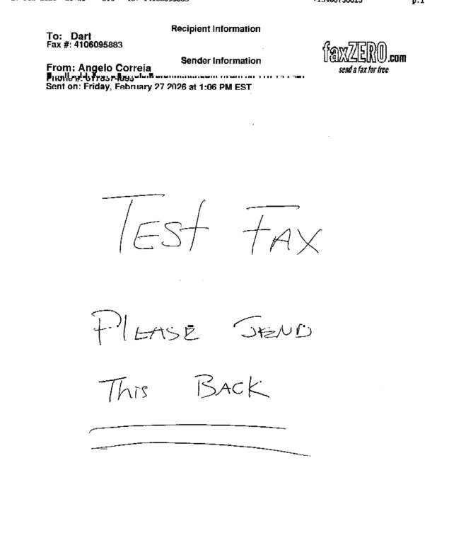 fax page