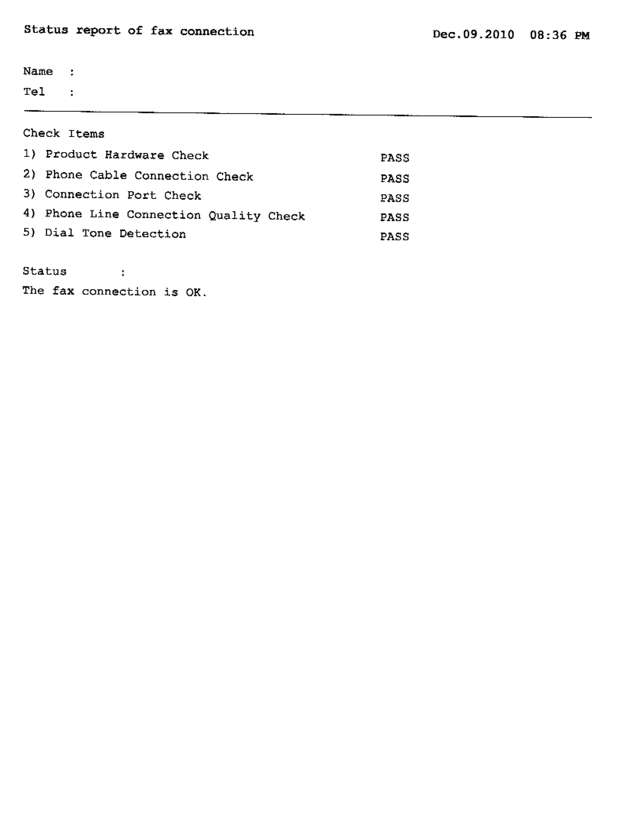 Fax page