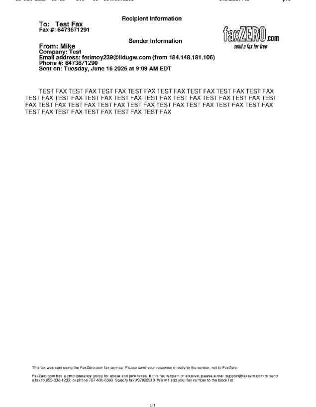 fax page