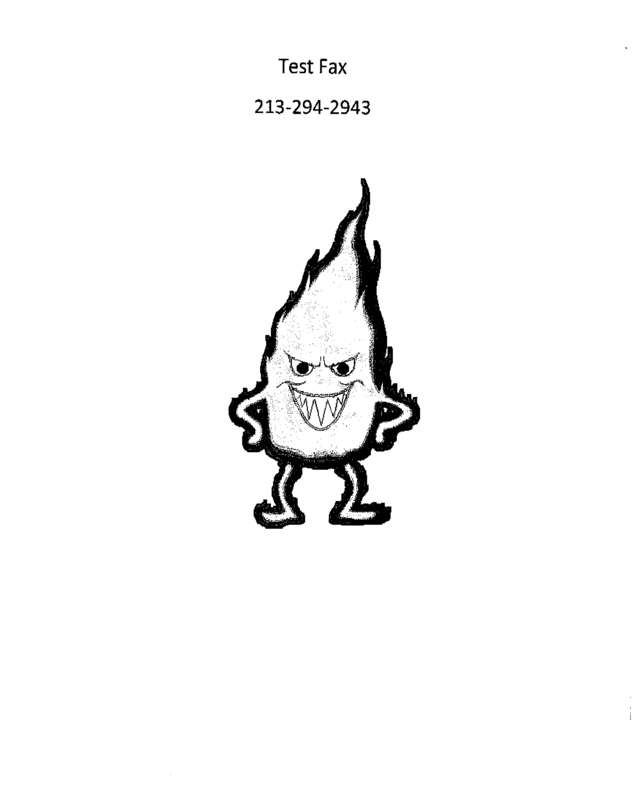 Fax page