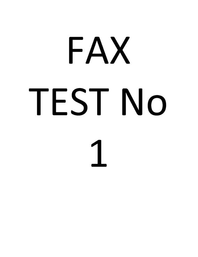 Fax page
