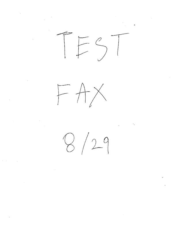 Fax page