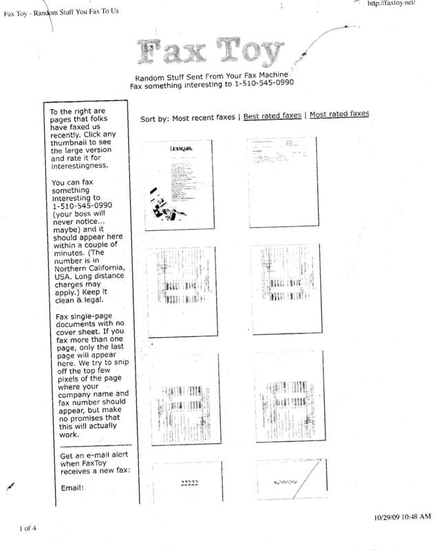 fax page