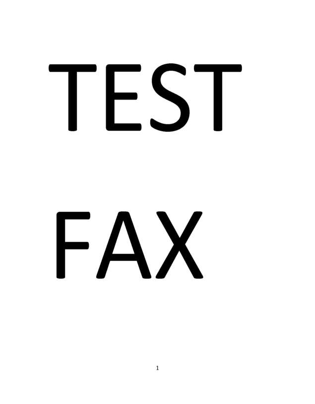 Fax page