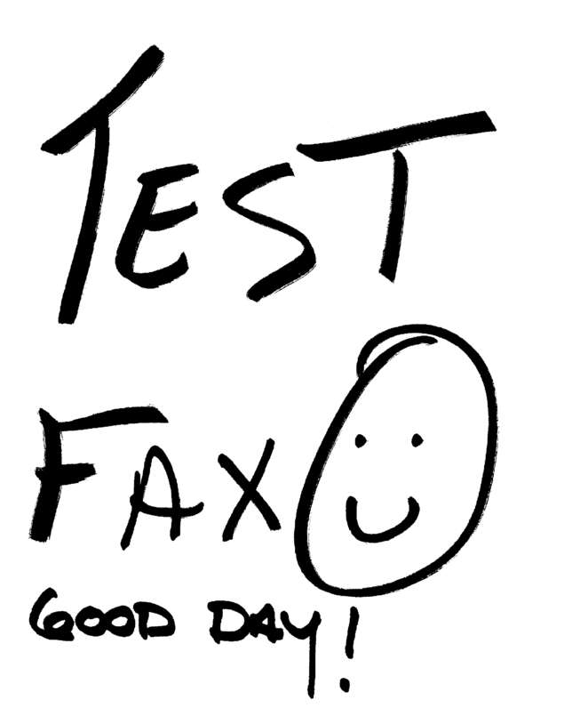 Fax page