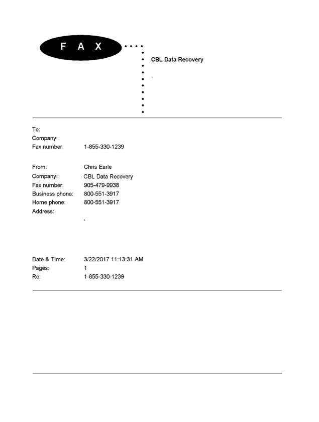 Fax page