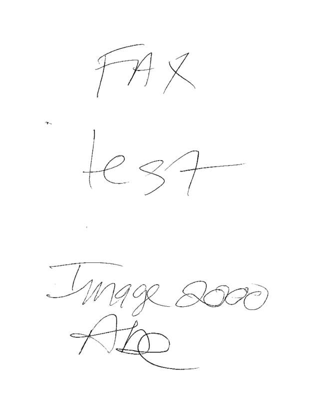 Fax page