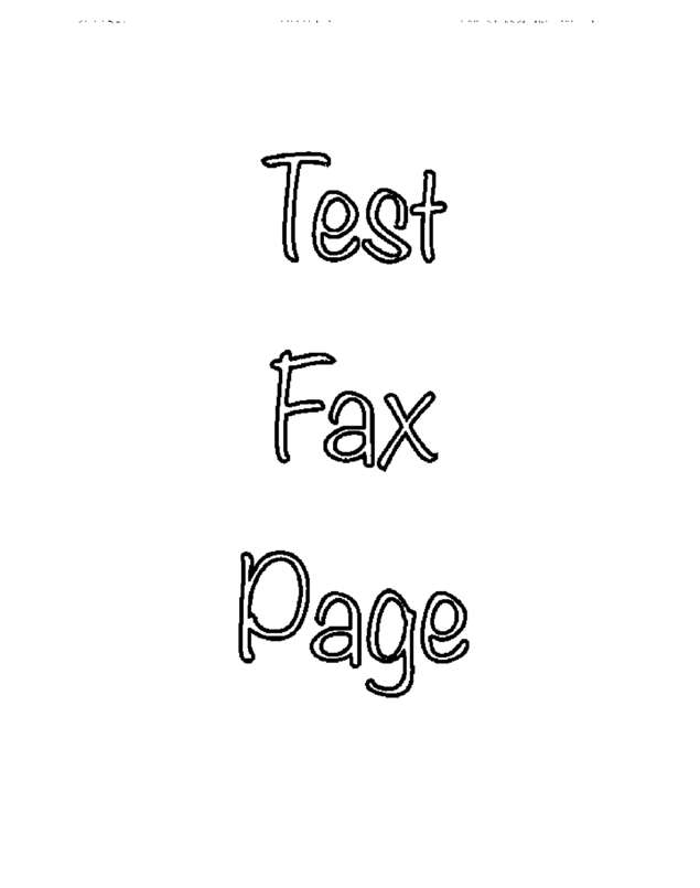 Fax page