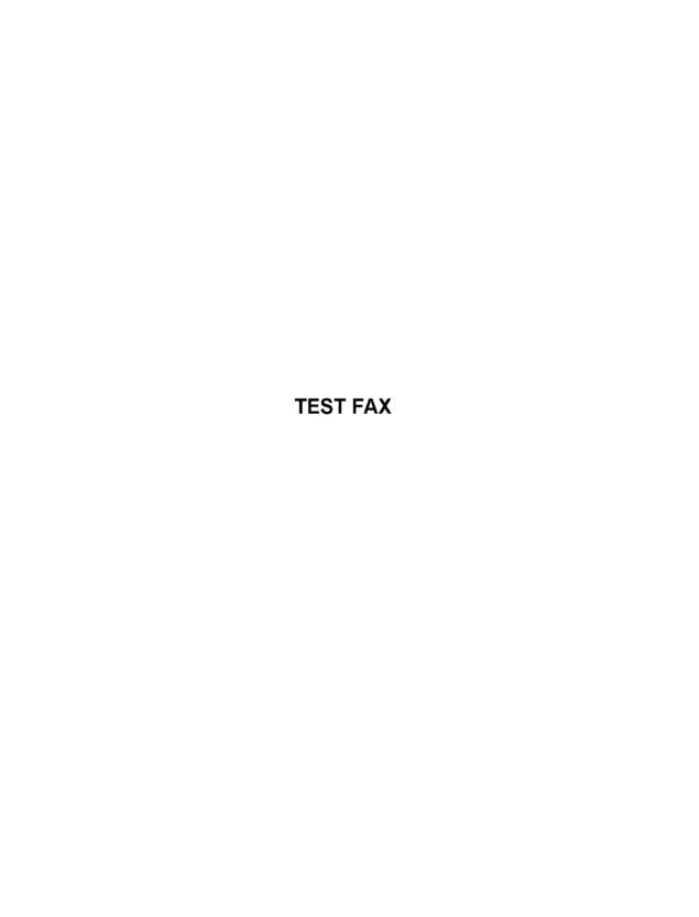 Fax page