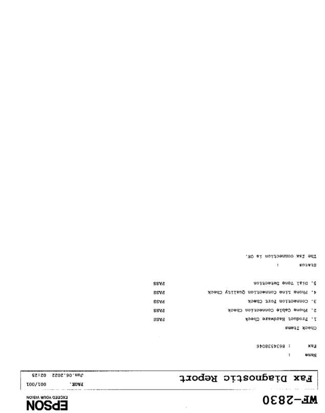 Fax page