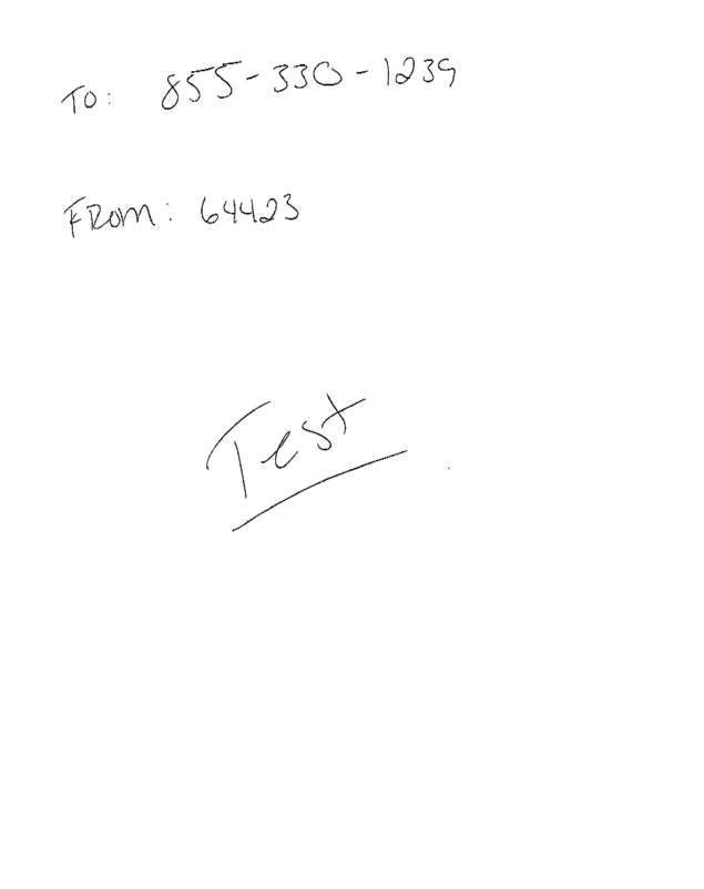 Fax page