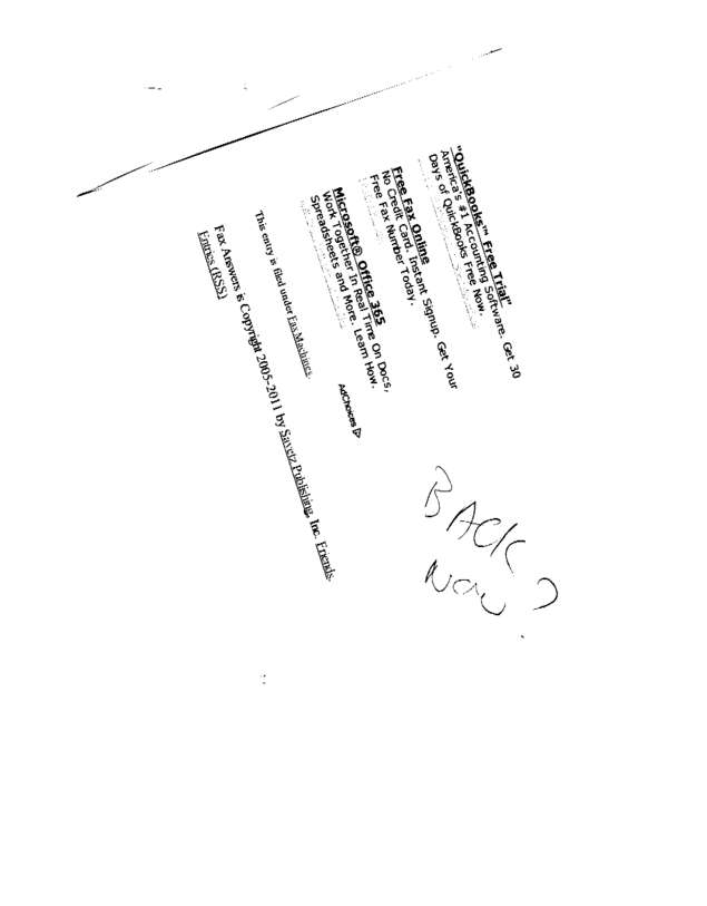 Fax page