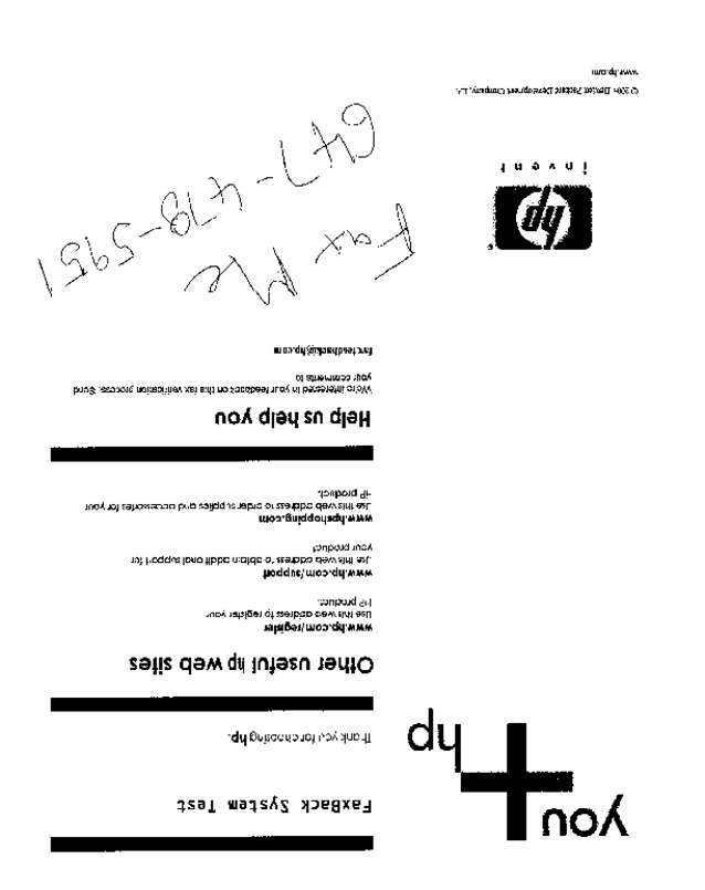 Fax page