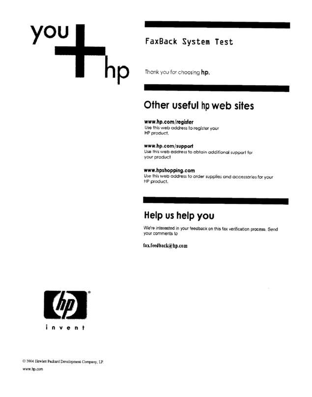 Fax page