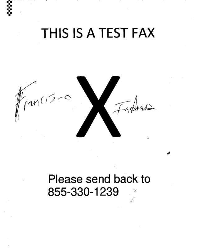 Fax page